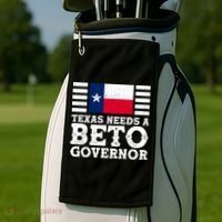 Texas Needs A Governor Beto O'Rourke Golf Towel thumb 2