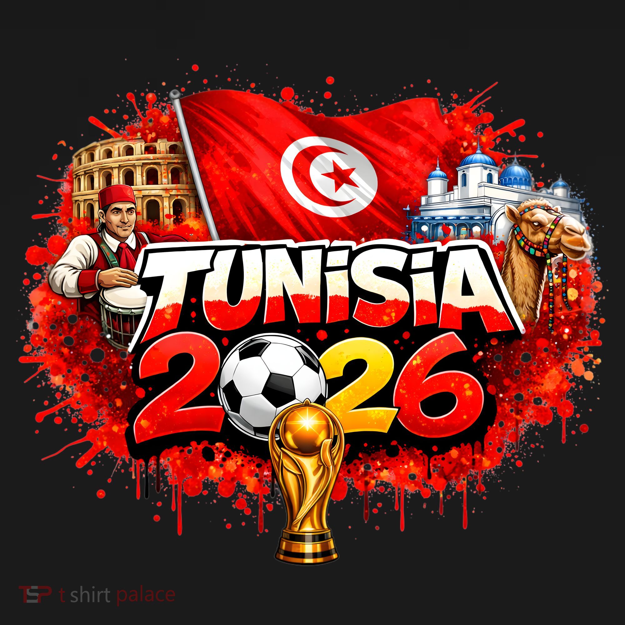 TUNISIA North America Soccer Tournament 2026 Women's Hoodie