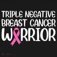 Triple Negative Breast Cancer Awareness Warrior Pink Rainbow Ornament thumb 1