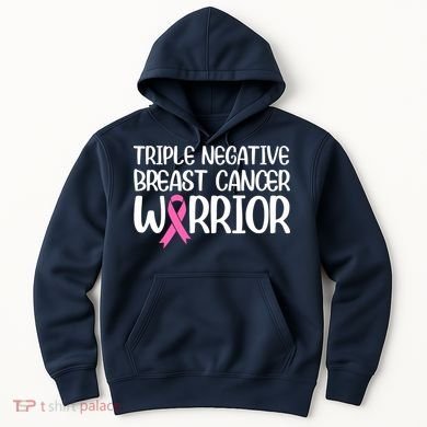 Triple Negative Breast Cancer Awareness Warrior Pink Rainbow Hoodie
