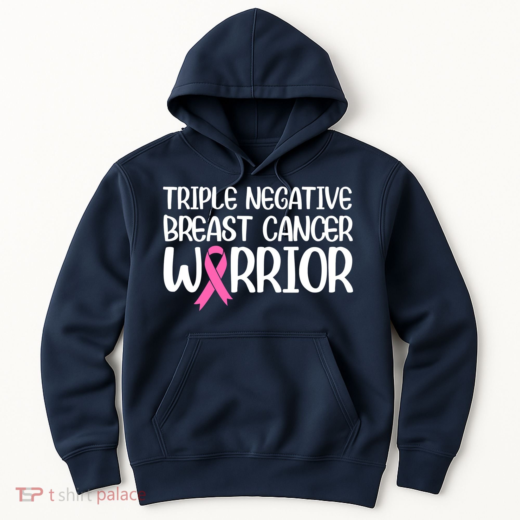 Triple Negative Breast Cancer Awareness Warrior Pink Rainbow Hoodie