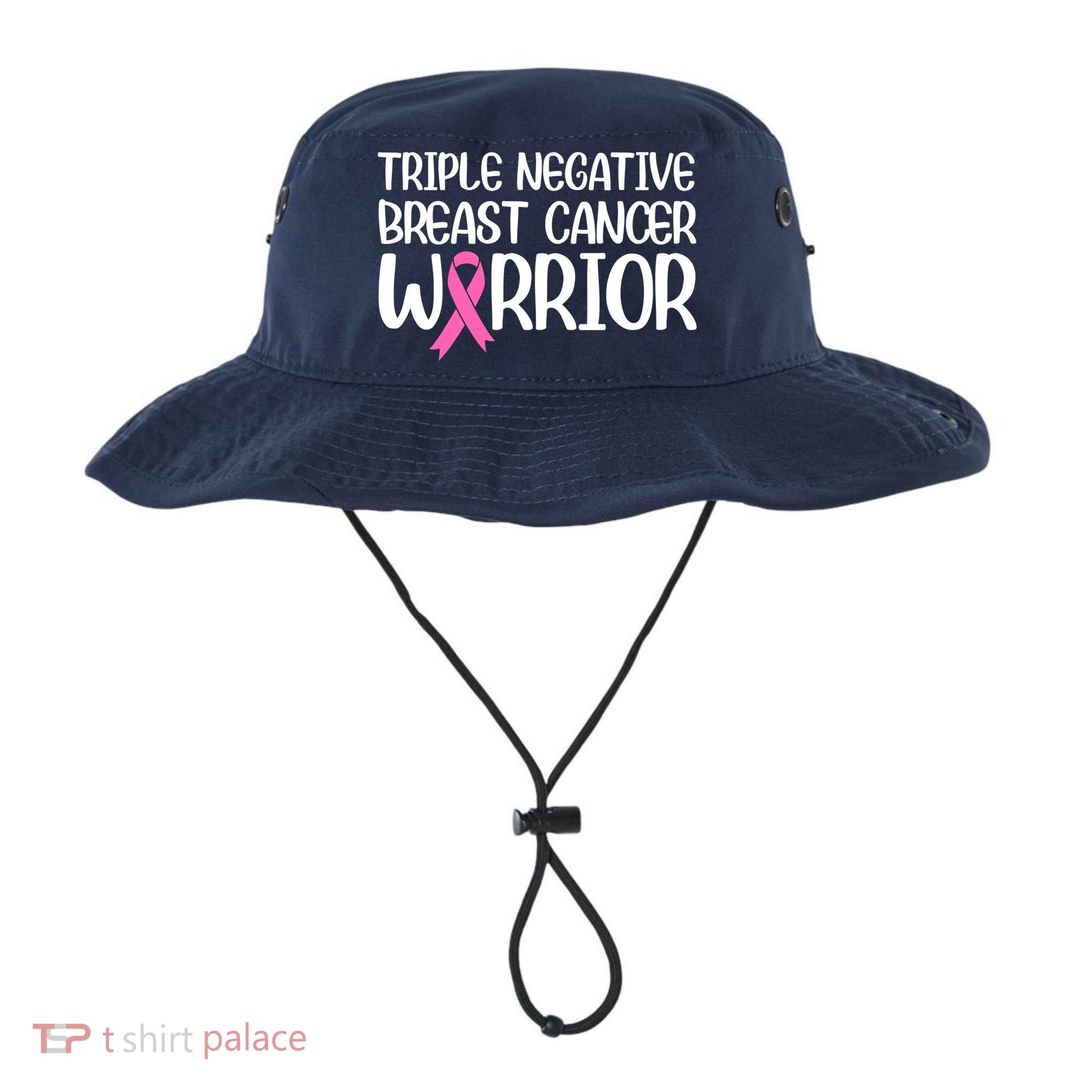 Triple Negative Breast Cancer Awareness Warrior Pink Rainbow Bucket Hat