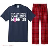 Triple Negative Breast Cancer Awareness Warrior Pink Rainbow Pajama Set thumb 0