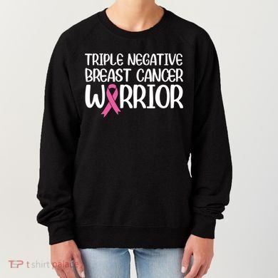 Triple Negative Breast Cancer Awareness Warrior Pink Rainbow Meaningful Gift Women's Sweatshirt