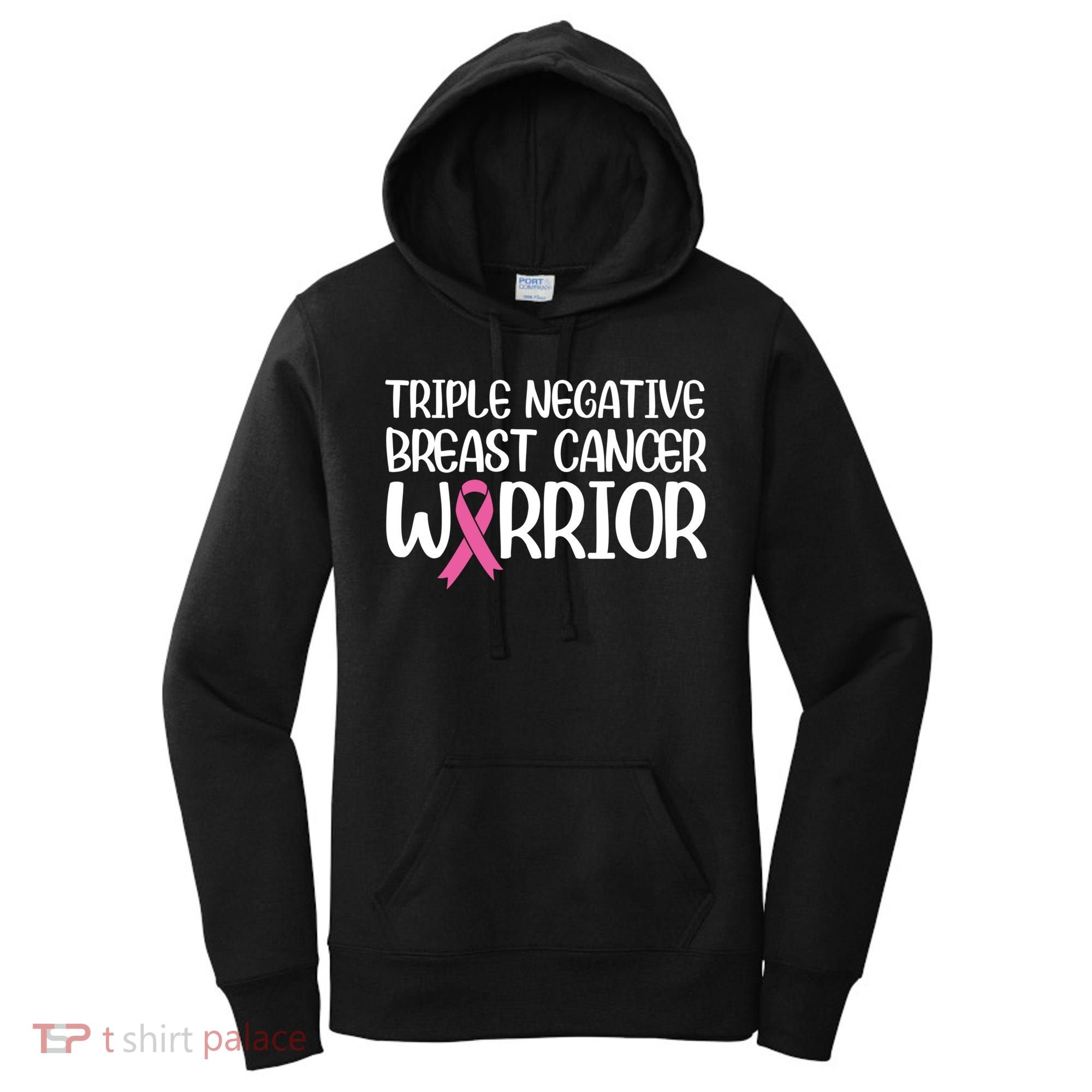 Triple Negative Breast Cancer Awareness Warrior Pink Rainbow Meaningful Gift Women's Hoodie