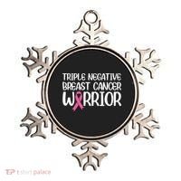 Triple Negative Breast Cancer Awareness Warrior Pink Rainbow Meaningful Gift Ornament thumb 0