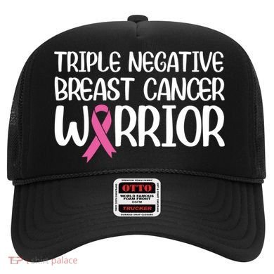 Triple Negative Breast Cancer Awareness Warrior Pink Rainbow Meaningful Gift Hat