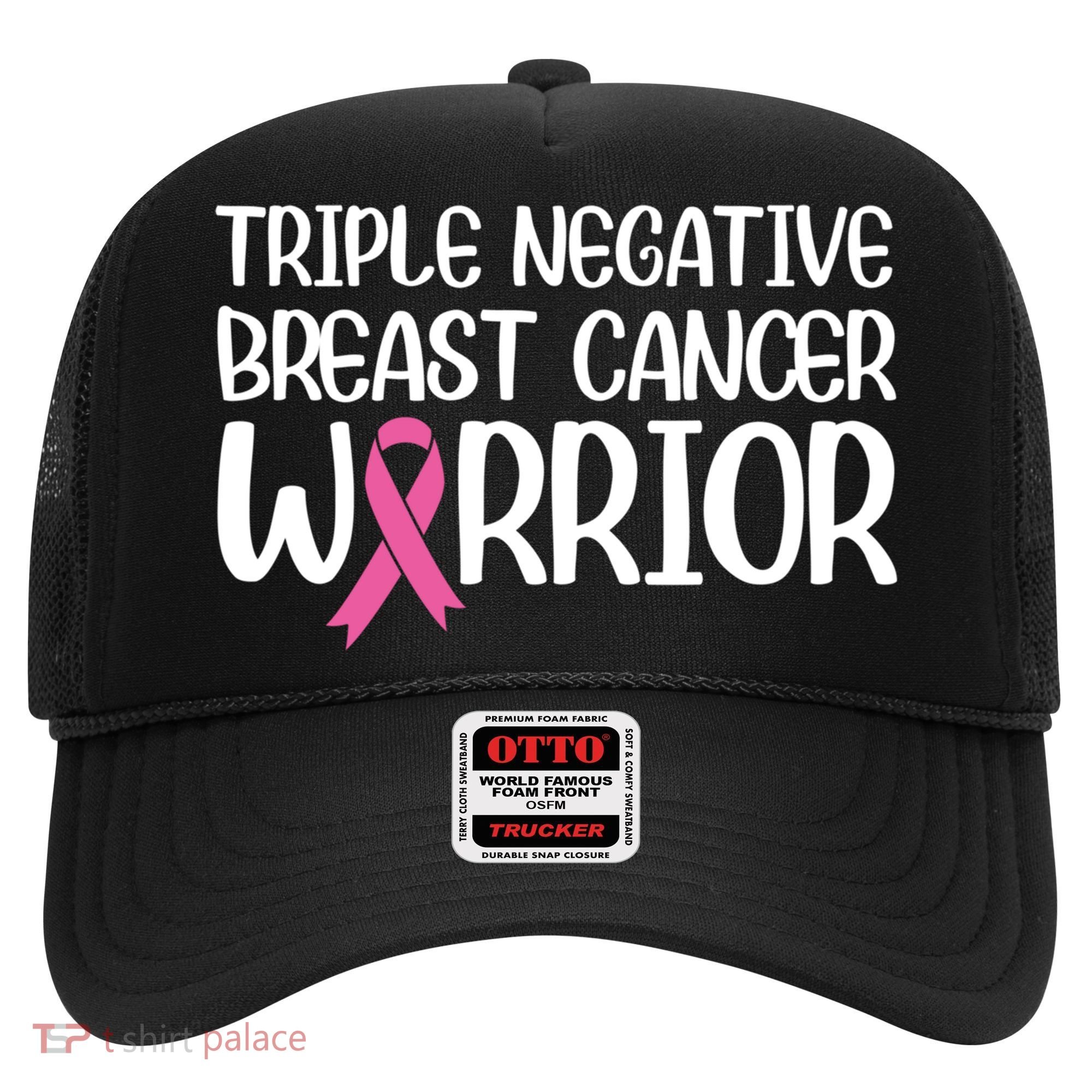 Triple Negative Breast Cancer Awareness Warrior Pink Rainbow Meaningful Gift Hat