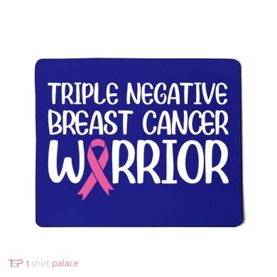 Triple Negative Breast Cancer Awareness Warrior Pink Rainbow Meaningful Gift Mousepad