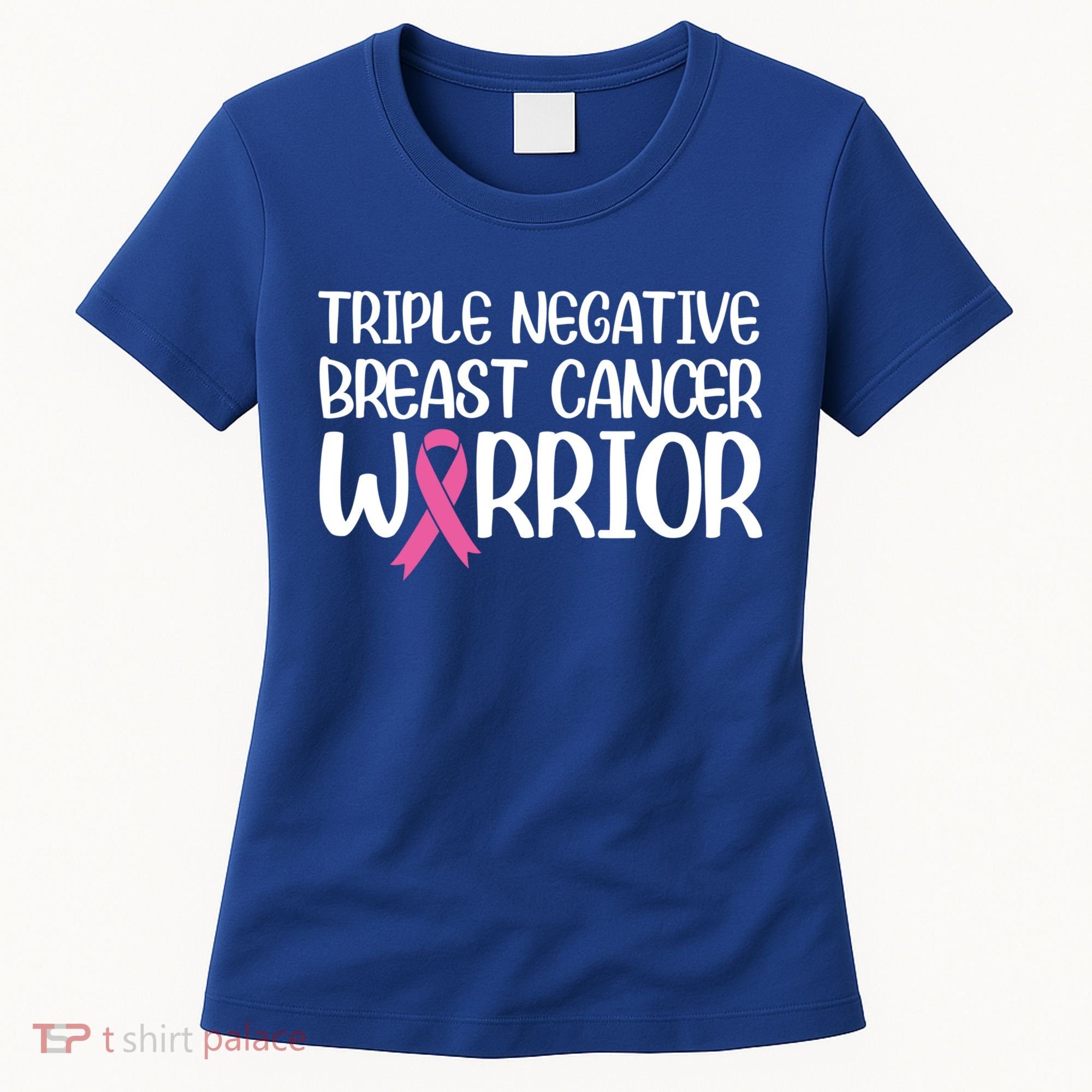 Triple Negative Breast Cancer Awareness Warrior Pink Rainbow Meaningful Gift Women's T-Shirt