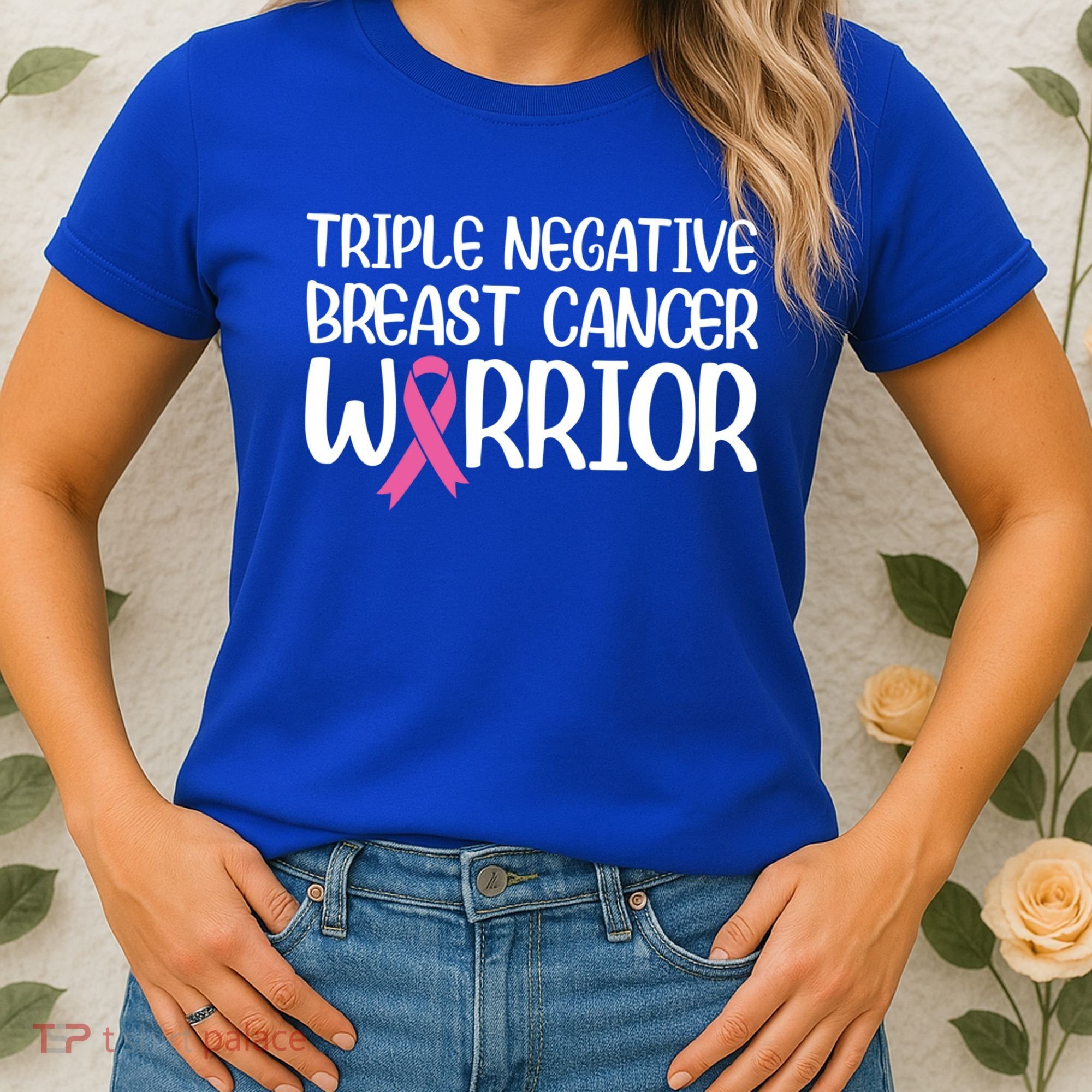 Triple Negative Breast Cancer Awareness Warrior Pink Rainbow Meaningful Gift Women's T-Shirt
