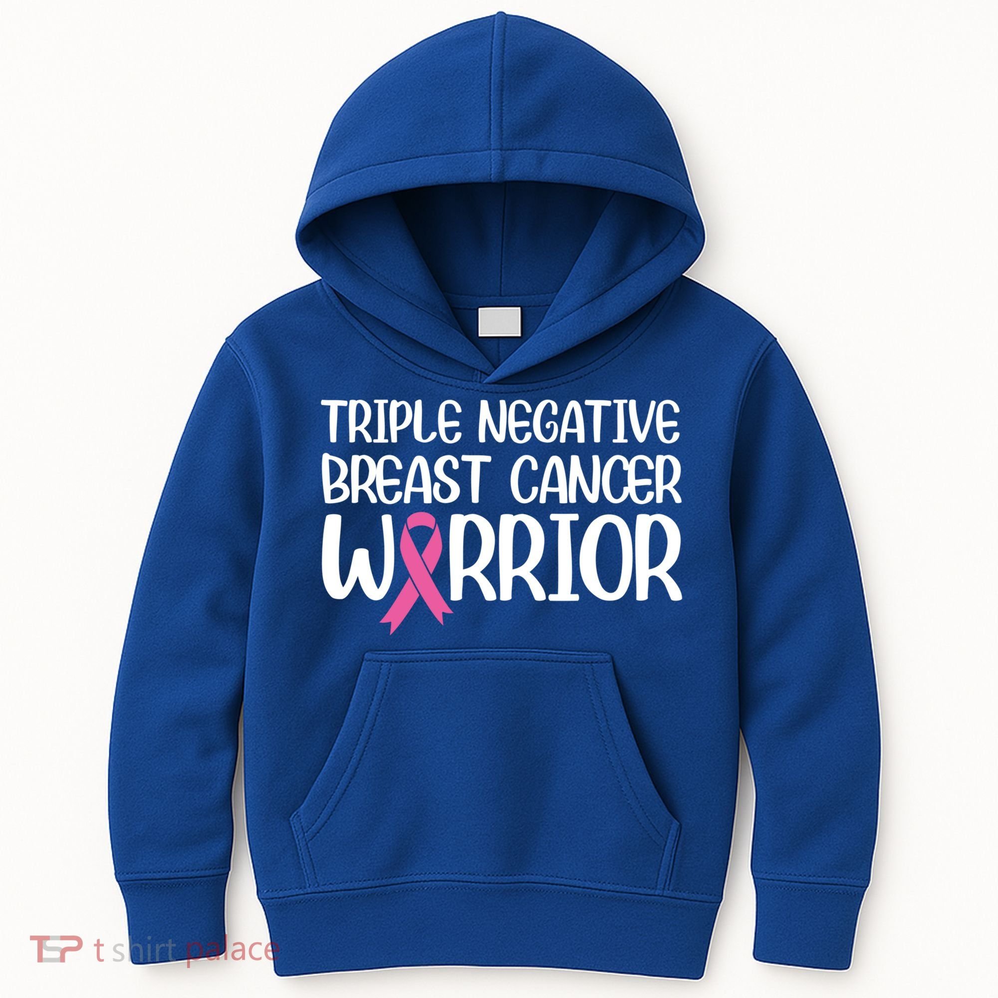 Triple Negative Breast Cancer Awareness Warrior Pink Rainbow Meaningful Gift Kids Hoodie
