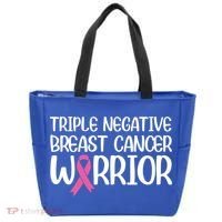 Triple Negative Breast Cancer Awareness Warrior Pink Rainbow Meaningful Gift Tote Bag thumb 0