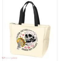 Tacos Never Broke My Heart Valentines Day Skull Tacos Lover Tote Bag thumb 3