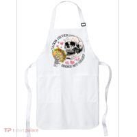 Tacos Never Broke My Heart Valentines Day Skull Tacos Lover Apron thumb 0