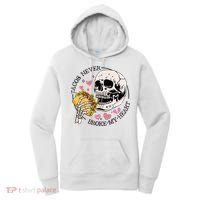 Tacos Never Broke My Heart Valentines Day Skull Tacos Lover Women's Hoodie thumb 0