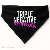 Triple Negative Breast Cancer Warrior USA-Made Doggie Bandana thumb 0
