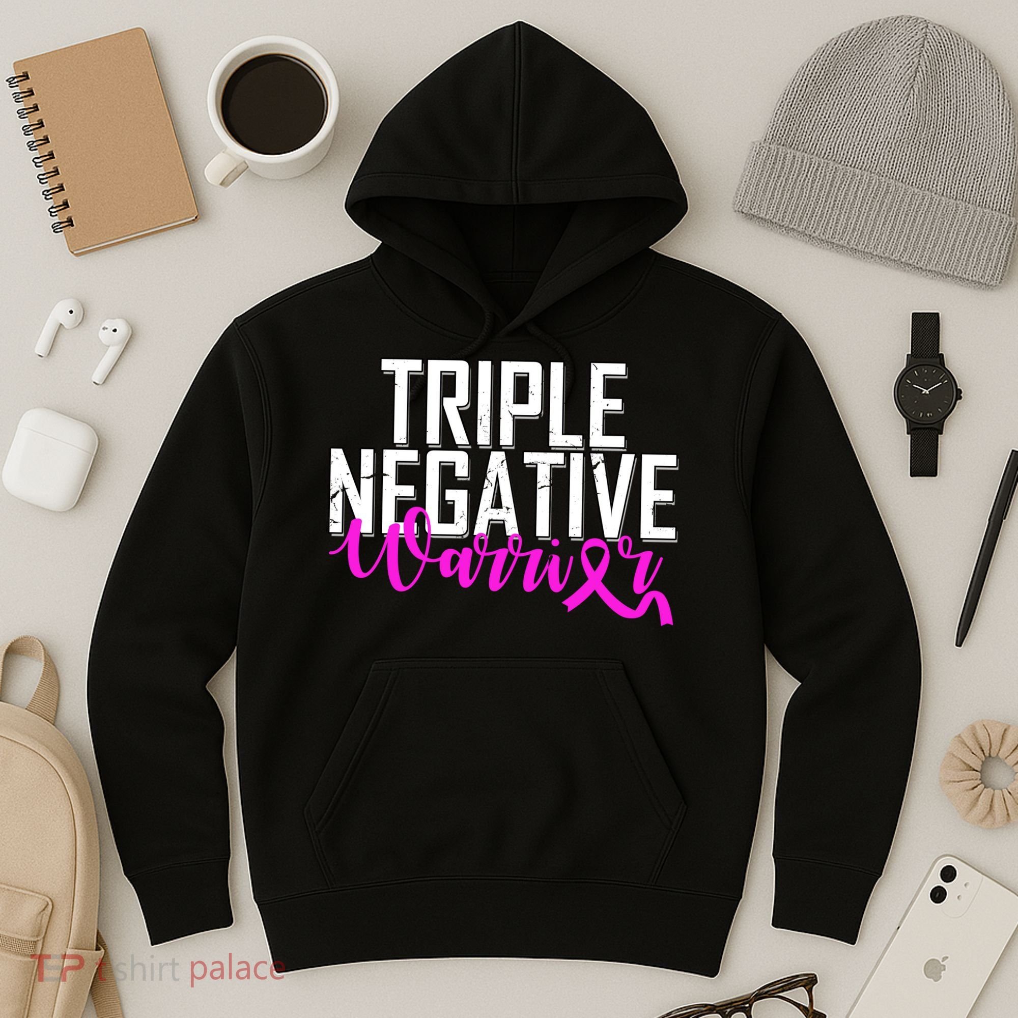 Triple Negative Breast Cancer Warrior Hoodie