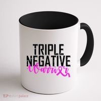 Triple Negative Breast Cancer Warrior Coffee Mug thumb 1