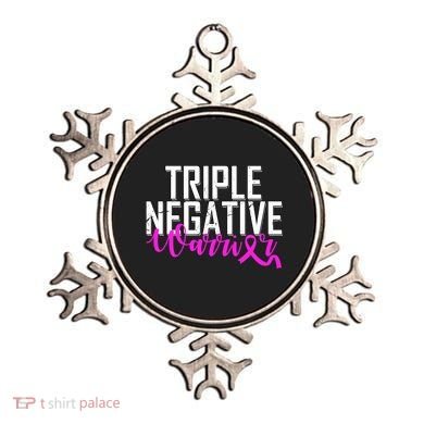 Triple Negative Breast Cancer Warrior Ornament