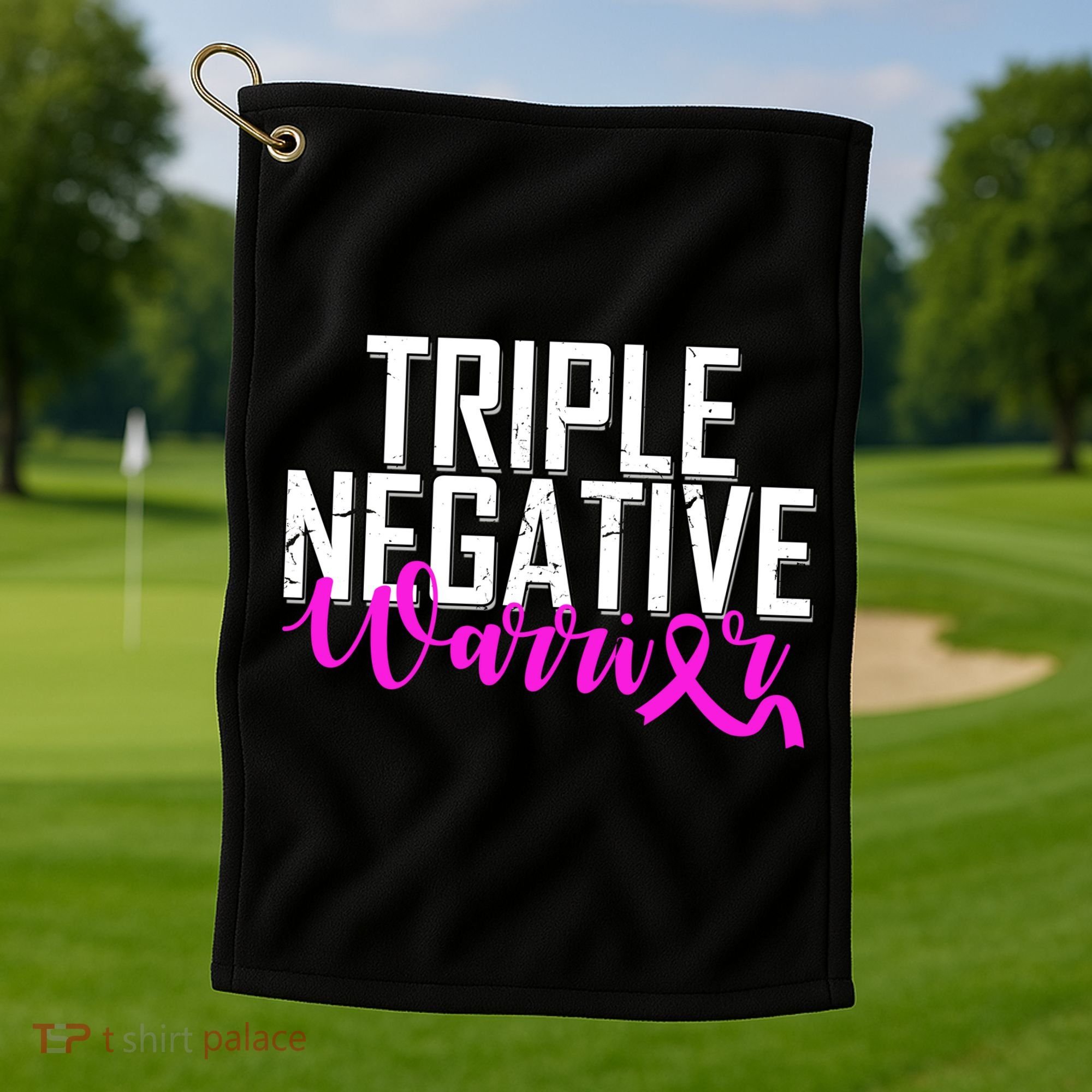 Triple Negative Breast Cancer Warrior Golf Towel