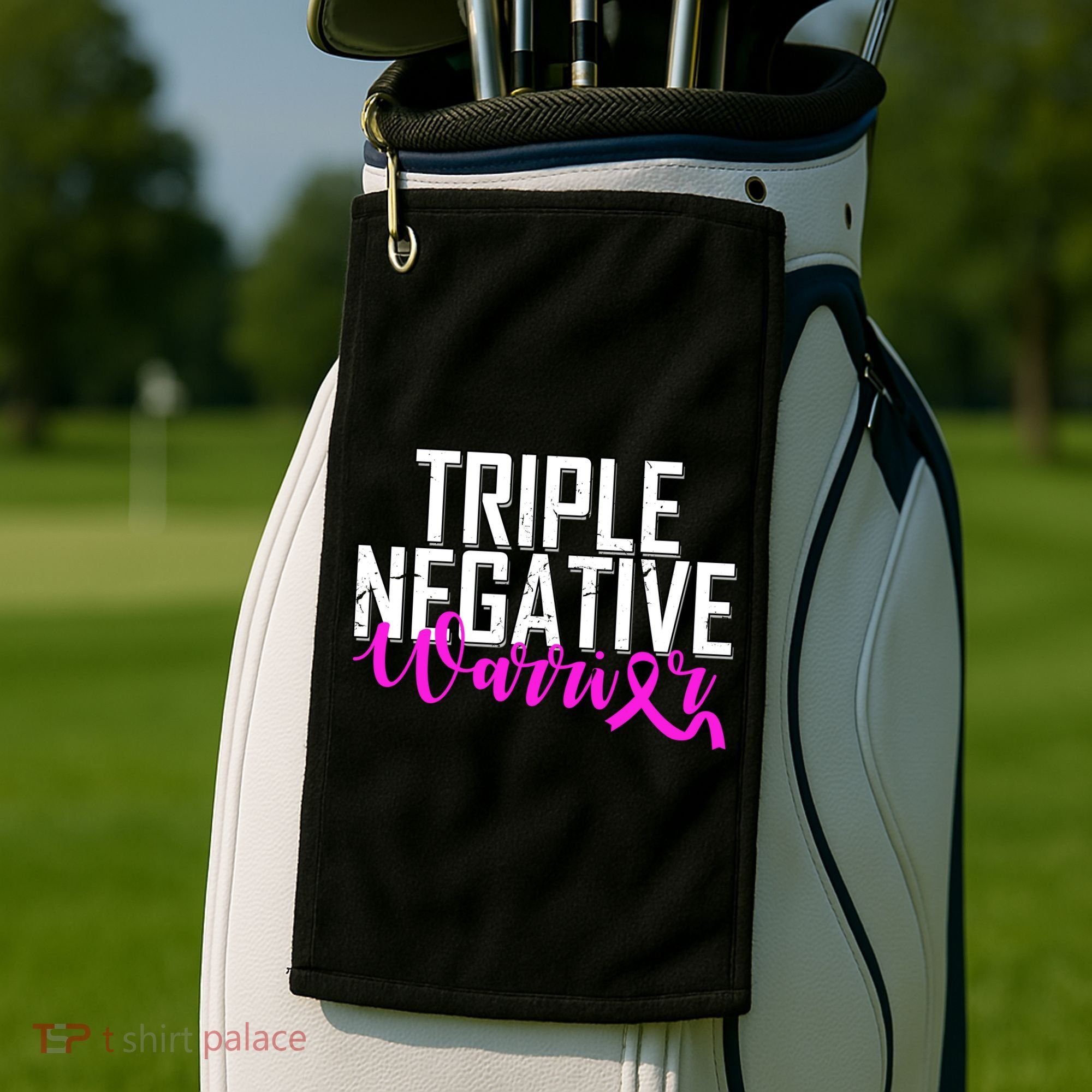 Triple Negative Breast Cancer Warrior Golf Towel
