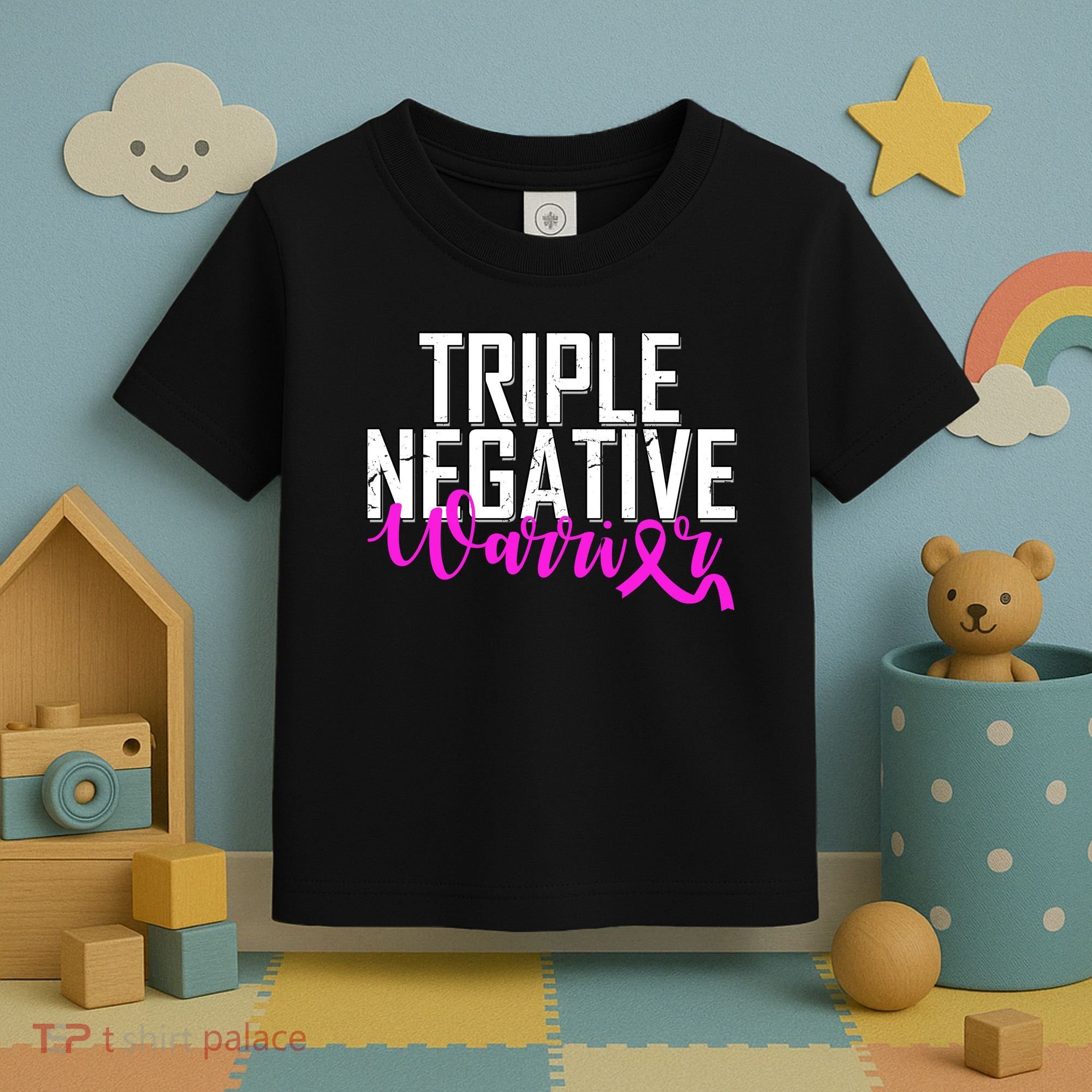 Triple Negative Breast Cancer Warrior Toddler T-Shirt