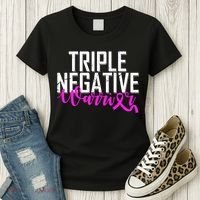 Triple Negative Breast Cancer Warrior Women's T-Shirt thumb 3