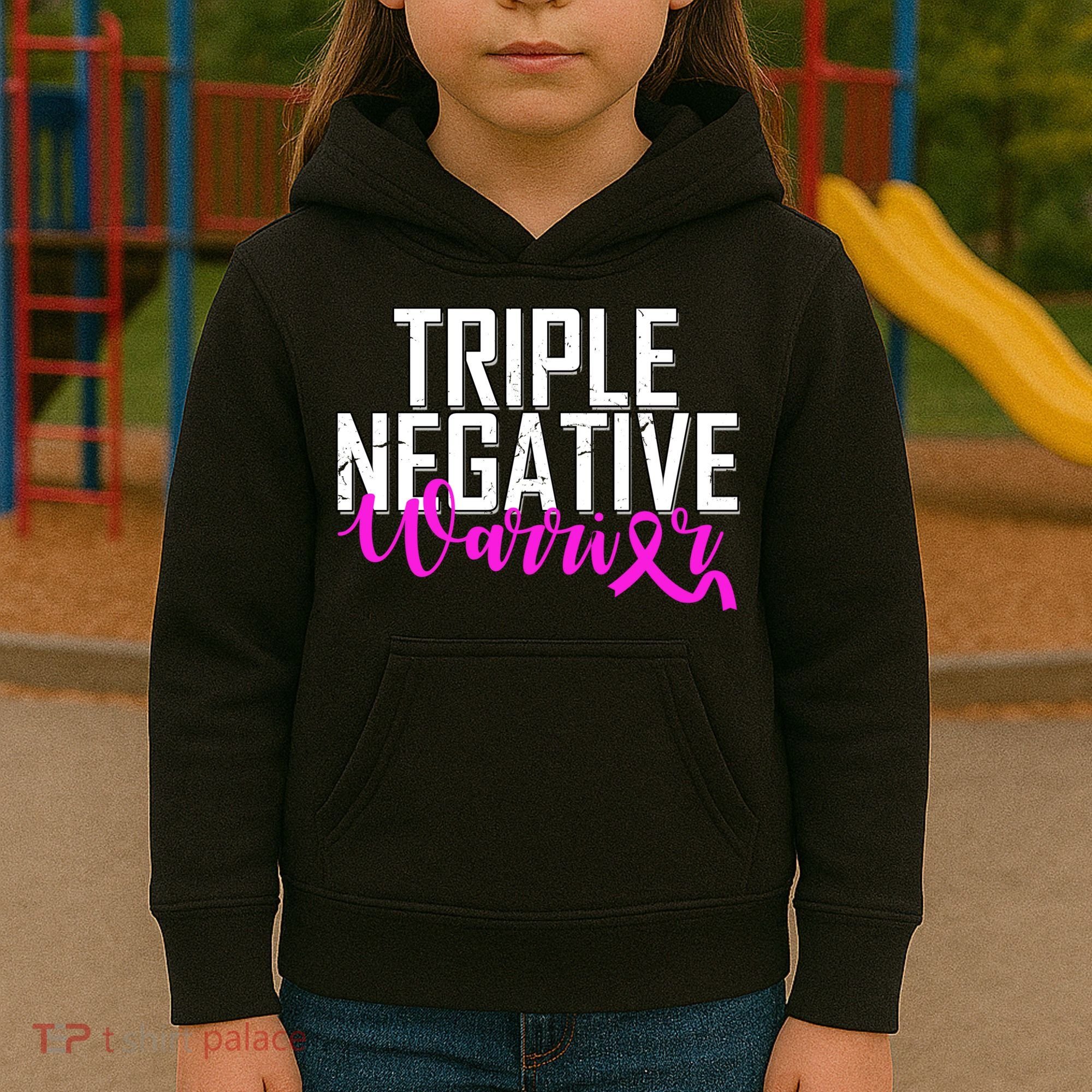 Triple Negative Breast Cancer Warrior Kids Hoodie
