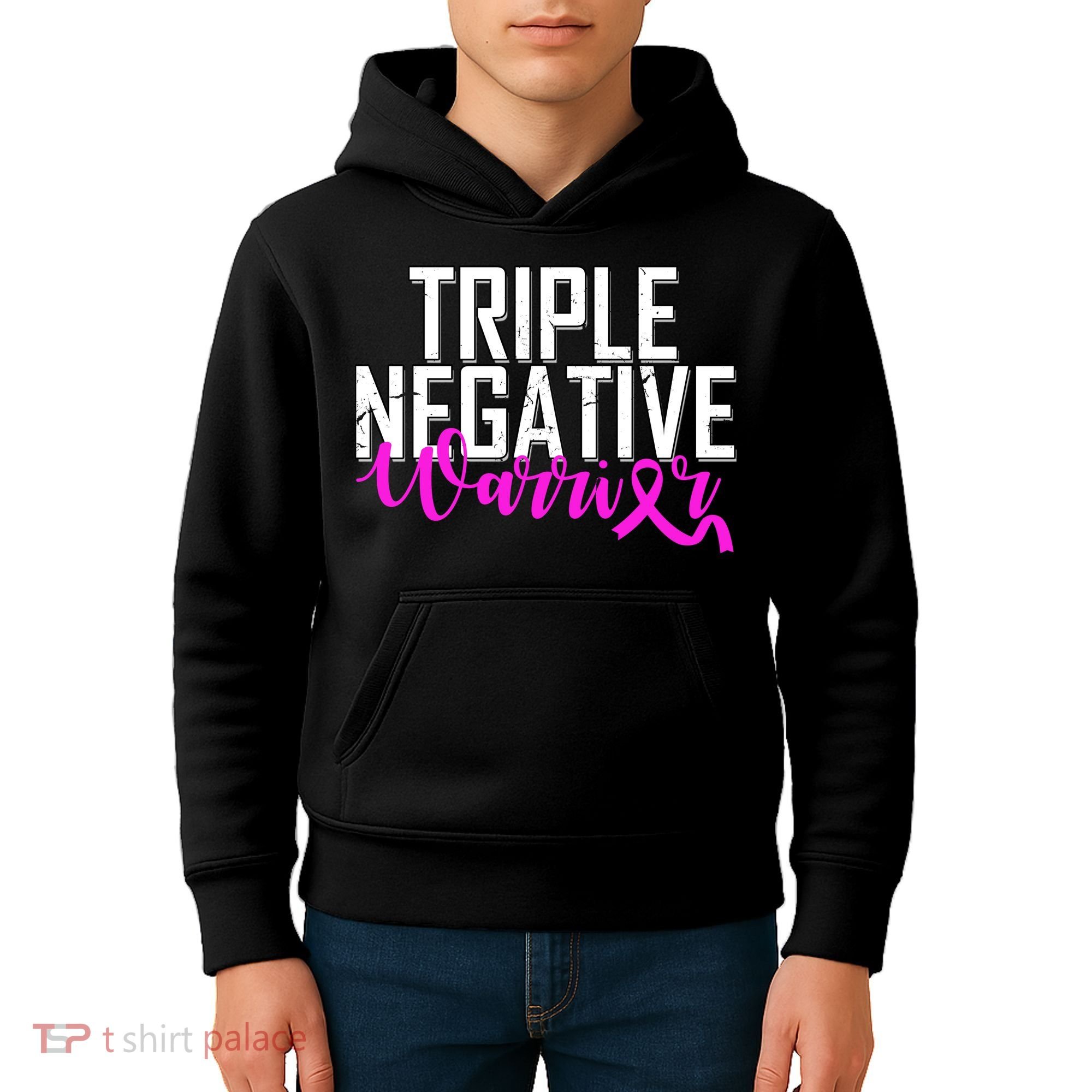 Triple Negative Breast Cancer Warrior Kids Hoodie