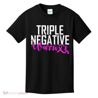Triple Negative Breast Cancer Warrior Kids T-Shirt