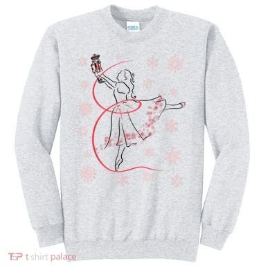 The Nutcracker Ballet And Clara Christmas Holiday Dance Sweatshirt