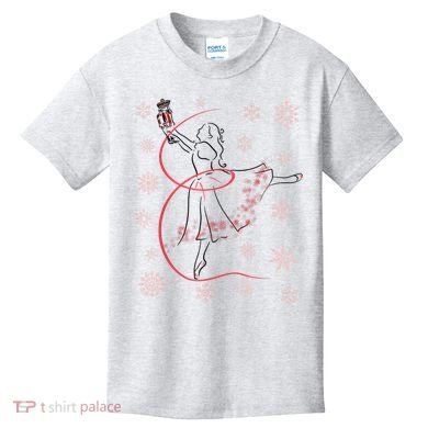 The Nutcracker Ballet And Clara Christmas Holiday Dance Kids T-Shirt