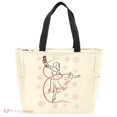 The Nutcracker Ballet And Clara Christmas Holiday Dance Tote Bag