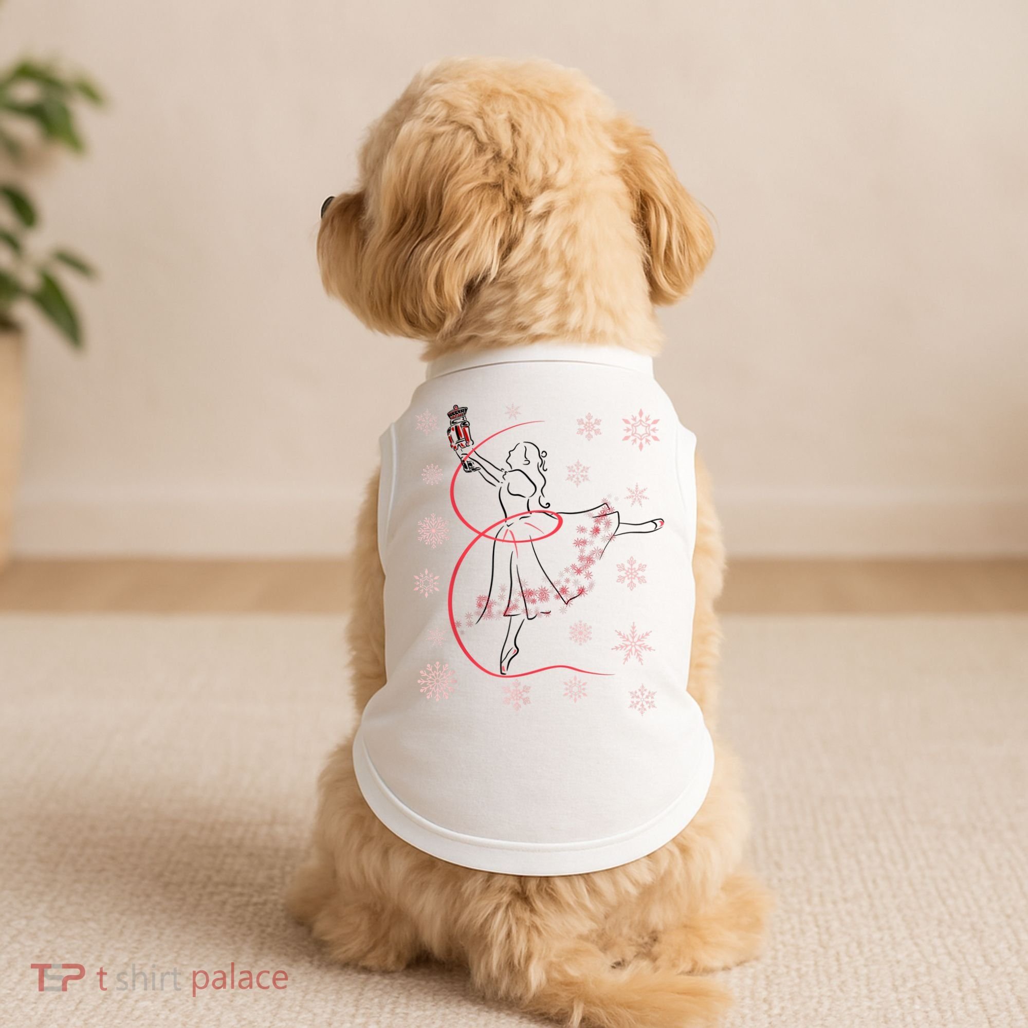 The Nutcracker Ballet And Clara Christmas Holiday Dance Doggie Tank