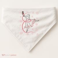 The Nutcracker Ballet And Clara Christmas Holiday Dance USA-Made Doggie Bandana thumb 0