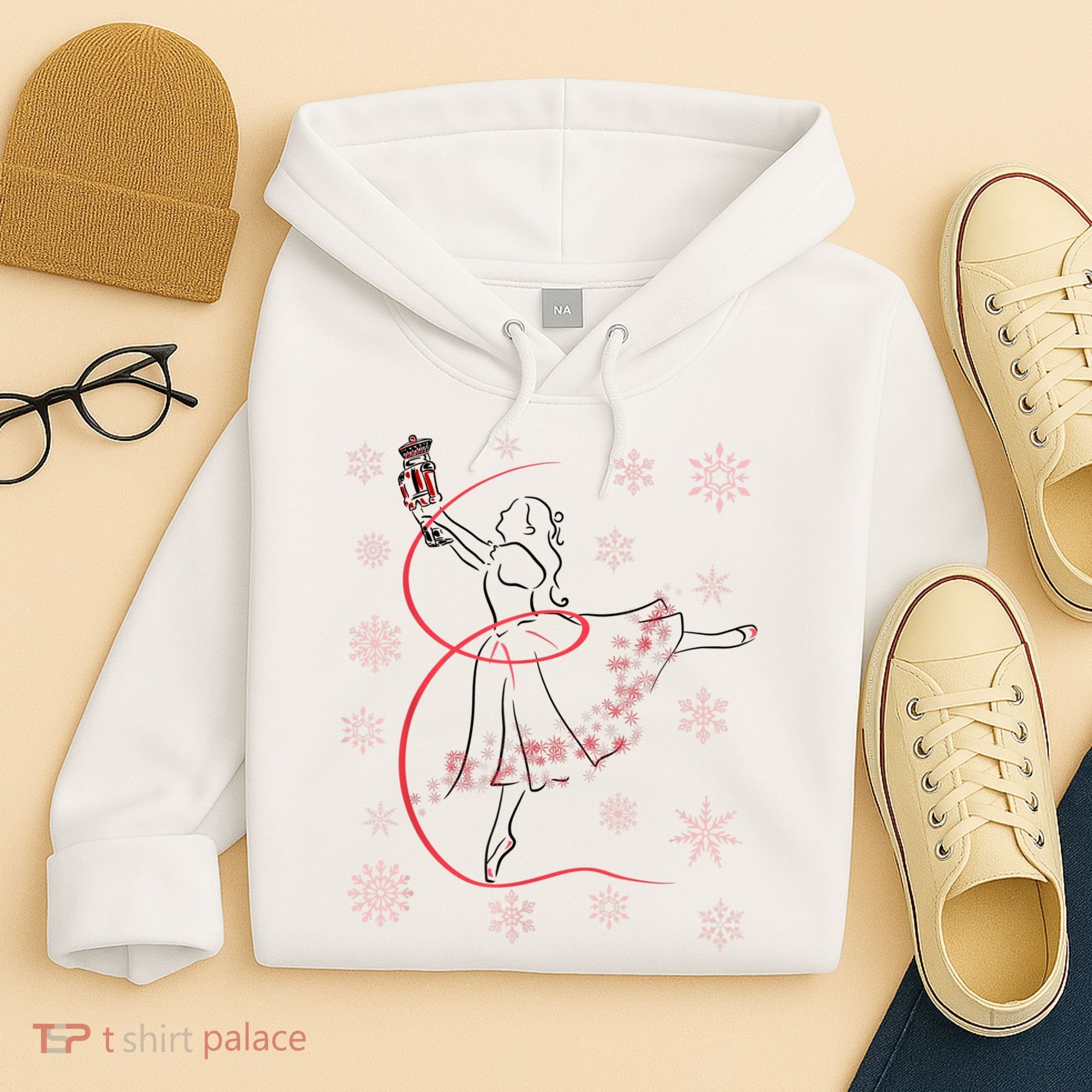 The Nutcracker Ballet And Clara Christmas Holiday Dance Hoodie