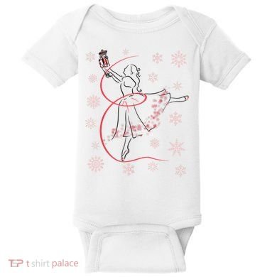 The Nutcracker Ballet And Clara Christmas Holiday Dance Baby Bodysuit