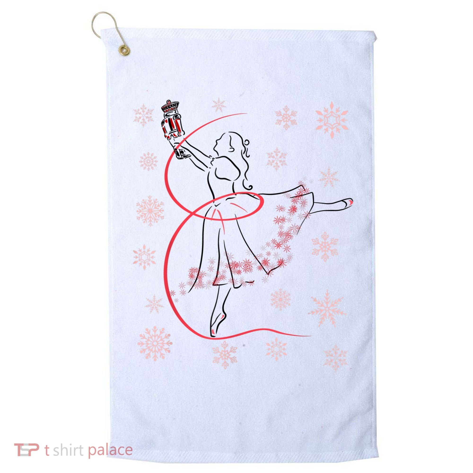 The Nutcracker Ballet And Clara Christmas Holiday Dance Golf Towel