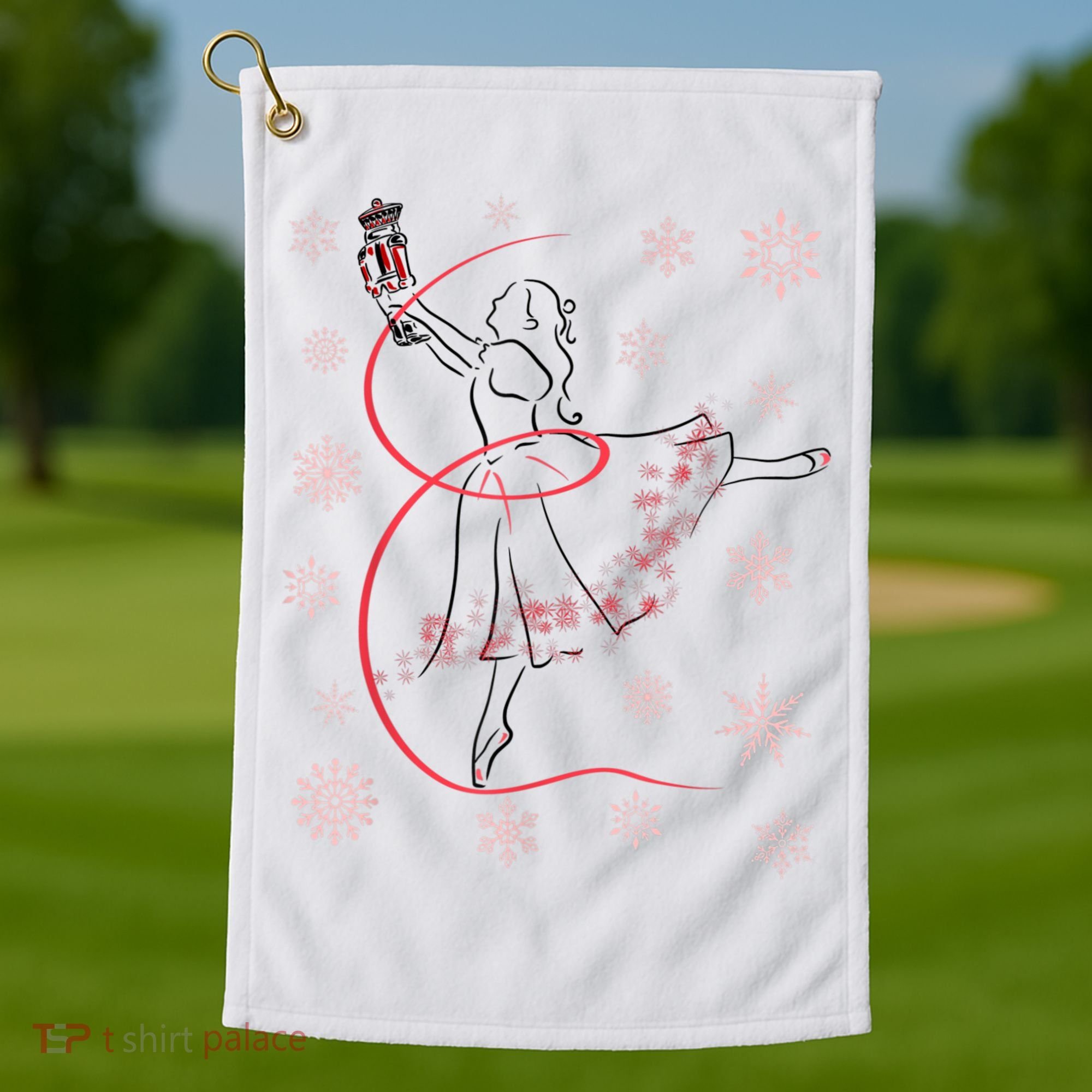 The Nutcracker Ballet And Clara Christmas Holiday Dance Golf Towel
