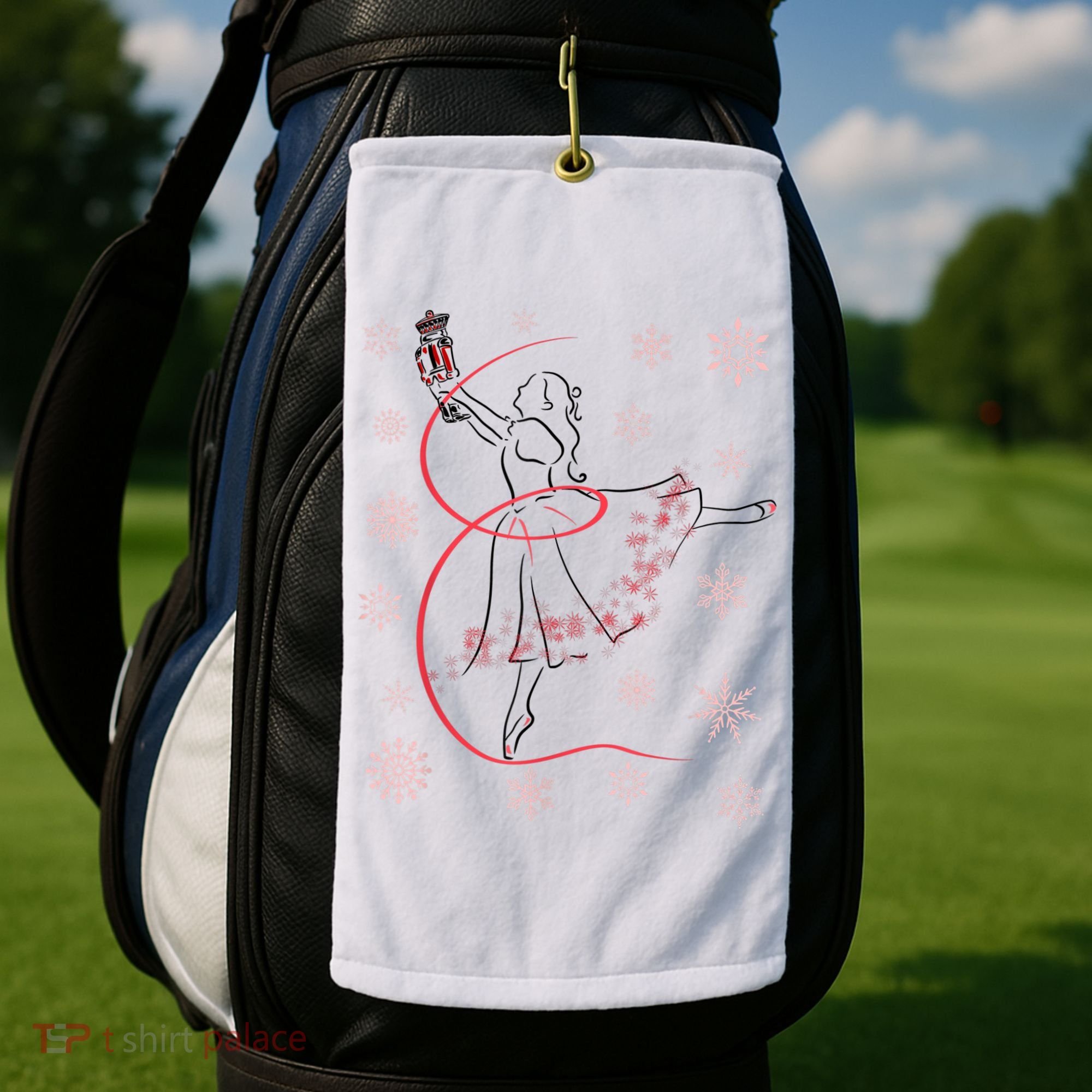 The Nutcracker Ballet And Clara Christmas Holiday Dance Golf Towel