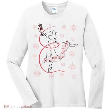 The Nutcracker Ballet And Clara Christmas Holiday Dance Women's Long Sleeve Shirt