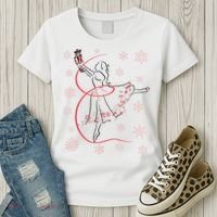 The Nutcracker Ballet And Clara Christmas Holiday Dance Women's T-Shirt thumb 3