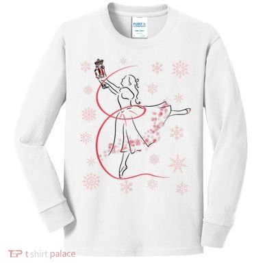 The Nutcracker Ballet And Clara Christmas Holiday Dance Kids Long Sleeve Shirt