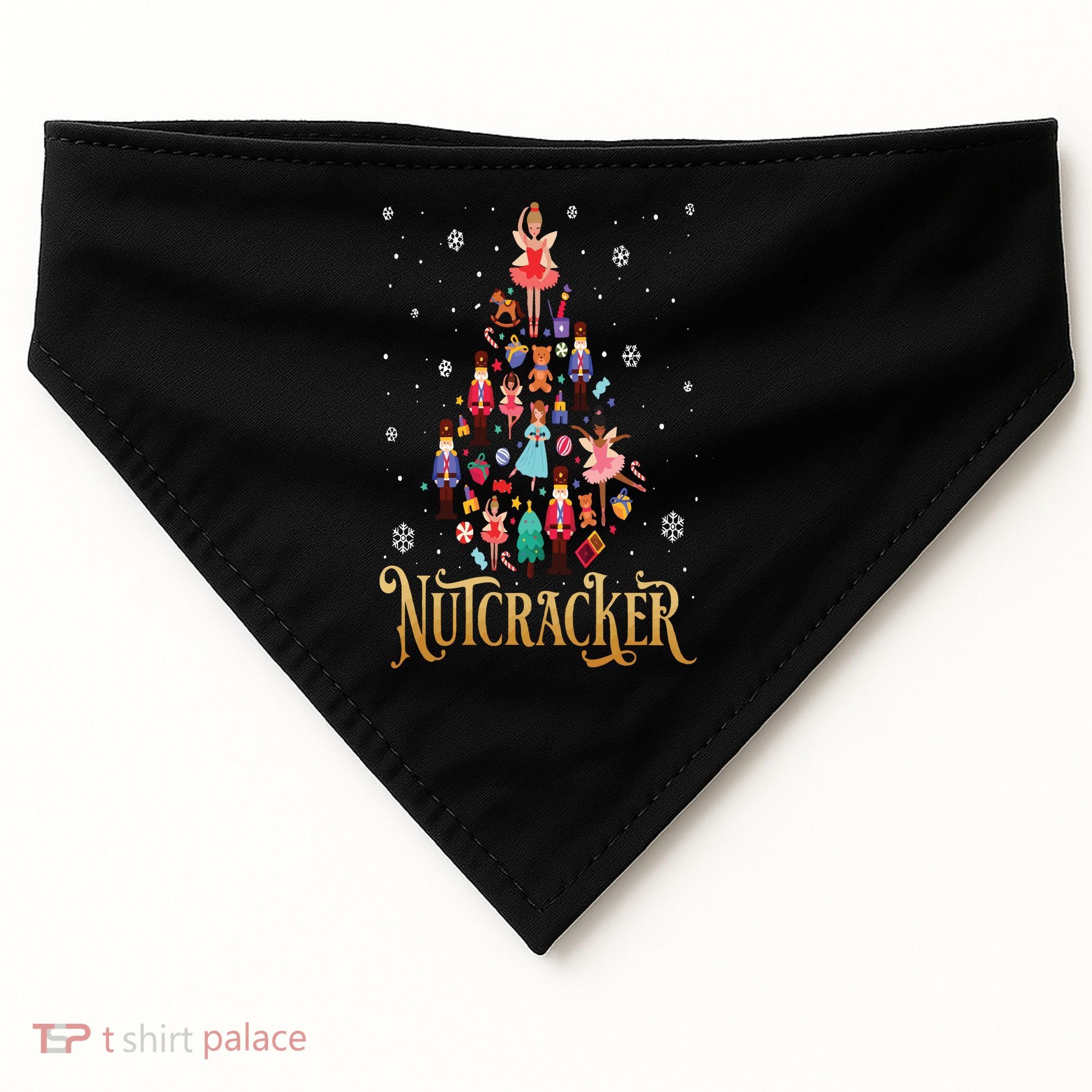 The Nutcracker Ballet Christmas USA-Made Doggie Bandana