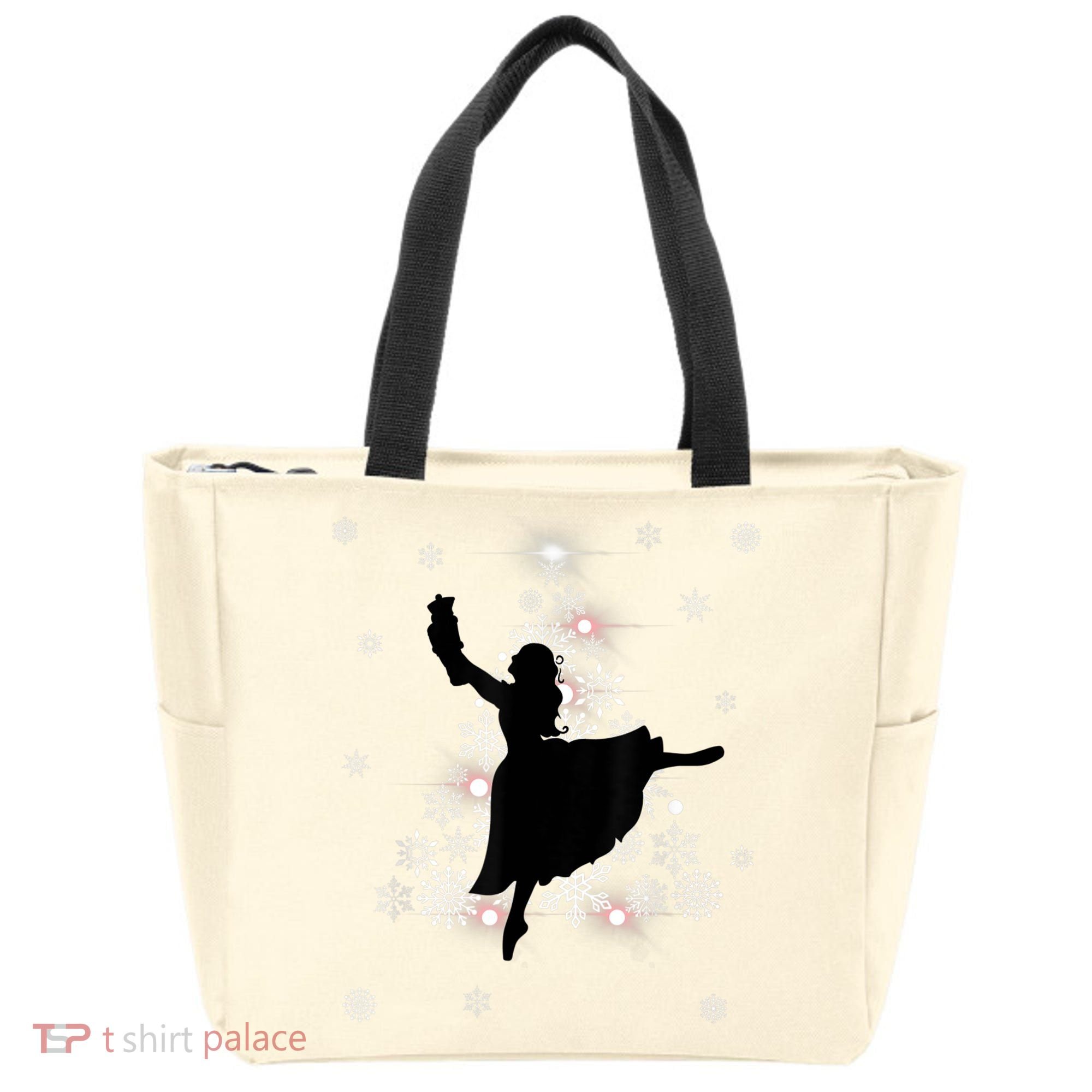 The Nutcracker Ballet, Clara, Tree Christmas Holiday Dance Tote Bag