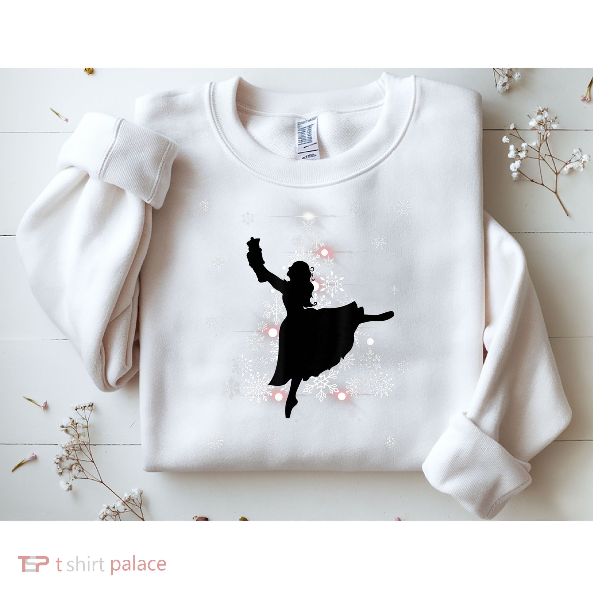 The Nutcracker Ballet, Clara, Tree Christmas Holiday Dance Sweatshirt