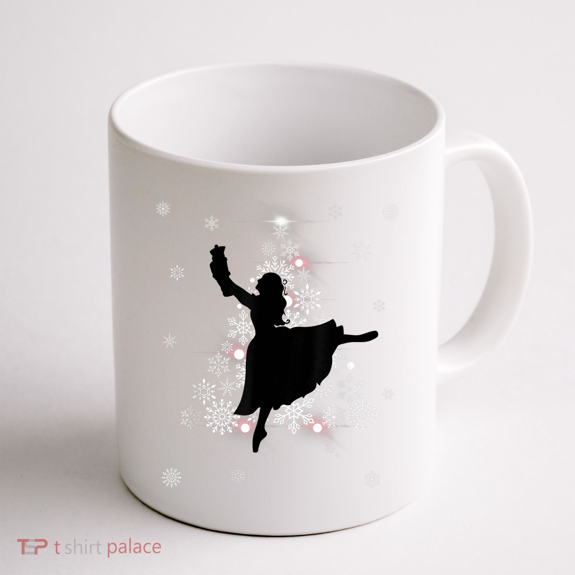 The Nutcracker Ballet, Clara, Tree Christmas Holiday Dance Coffee Mug