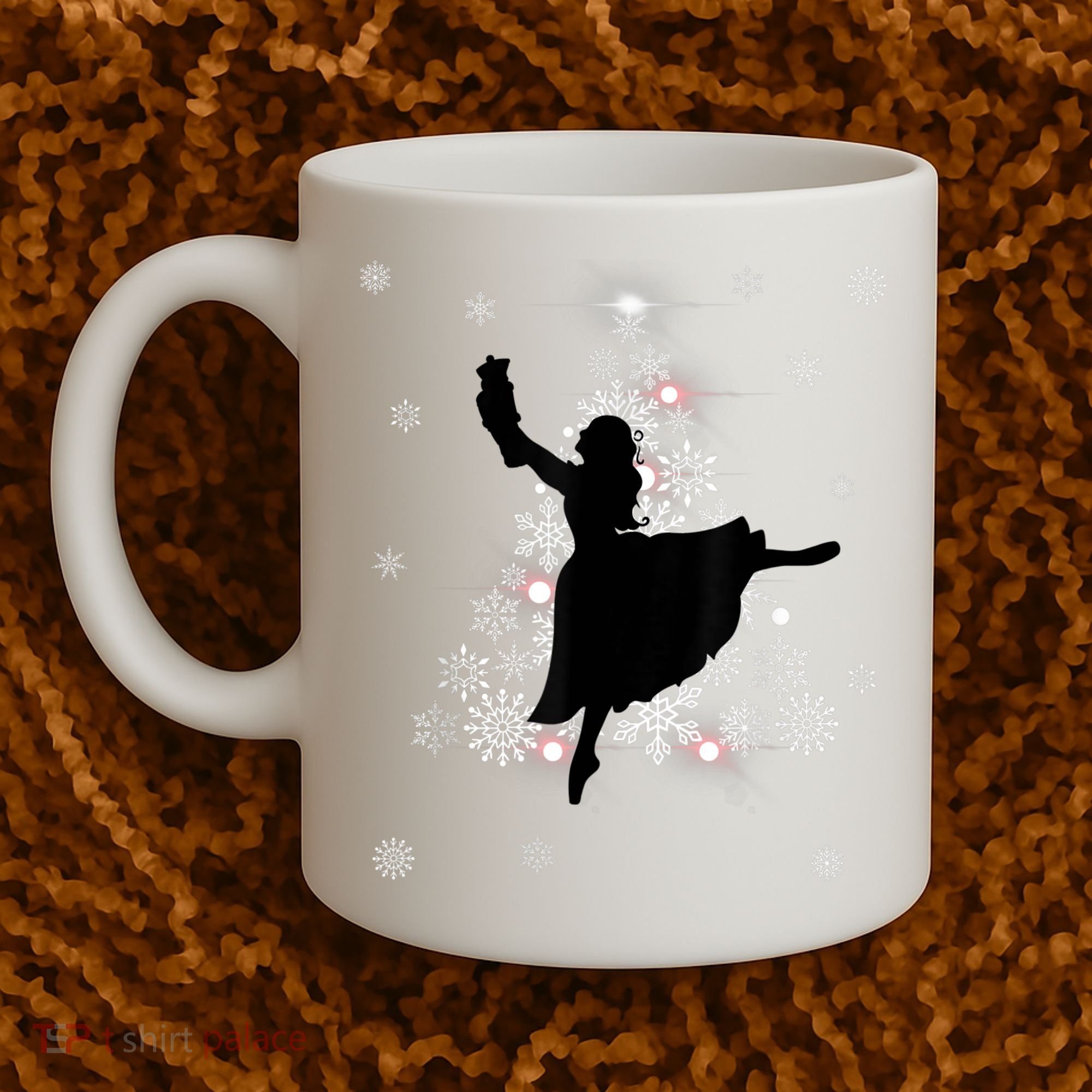The Nutcracker Ballet, Clara, Tree Christmas Holiday Dance Coffee Mug
