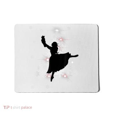 The Nutcracker Ballet, Clara, Tree Christmas Holiday Dance Mousepad
